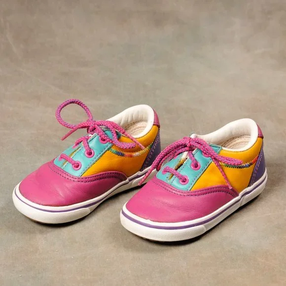 Stride Rite, Color Blocked, Leather Sneaker, Size 6M - Picture 1 of 9